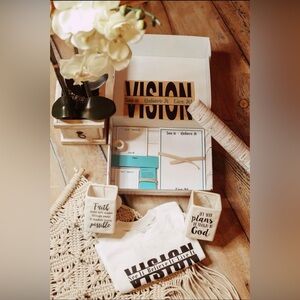 Prayer wall starter kit. Distress wood 12x9x3 box